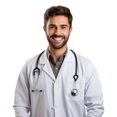 Médico sonriendo